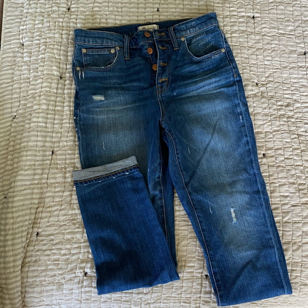 Madewell High Rise Slim Boyjean 27